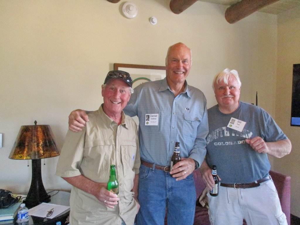 Tom Garner, Dan Cardinal & Bill Fox in Hospitality Suite