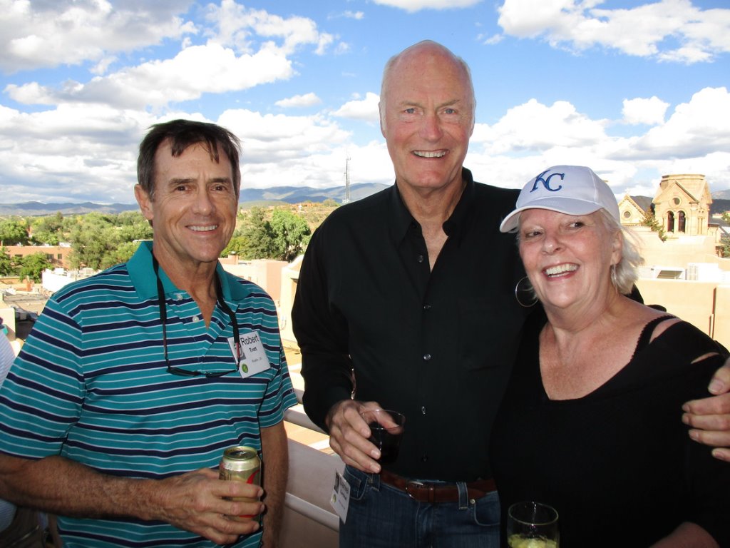 Robert Trott, Dan Cardinal & Beth Langer on Hospitality Suite porch