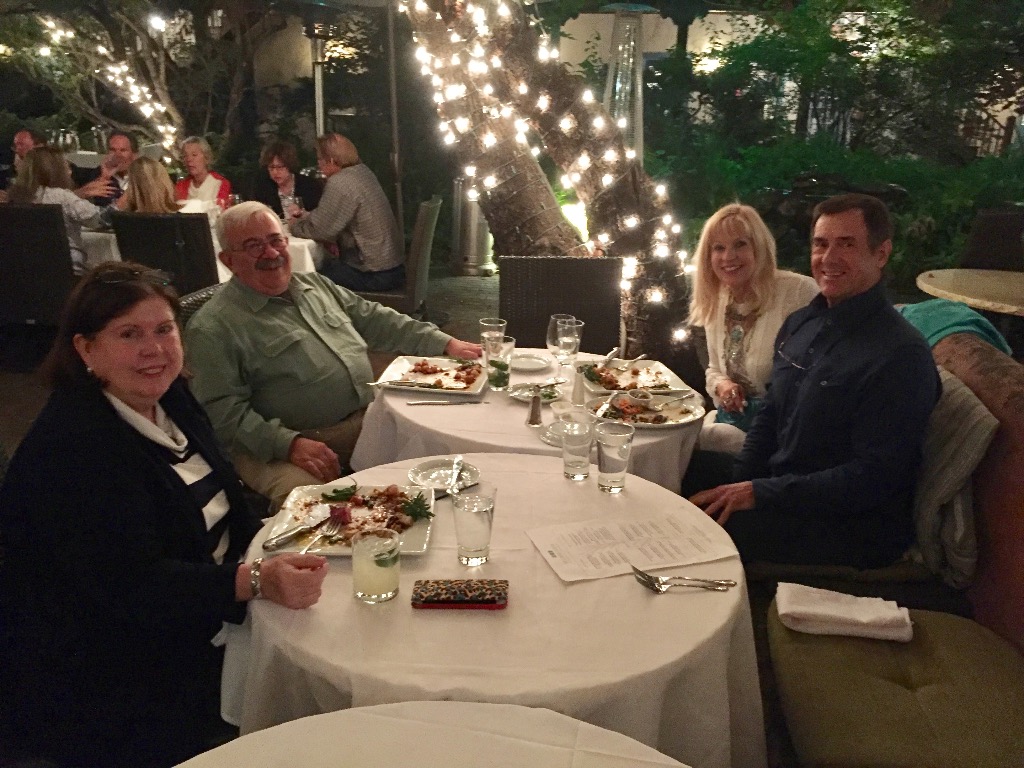 Pam Duggan Blake, Gary Pasternack, Ellie Haley Lambers, & Robert Trott at La Casa Sena dinner